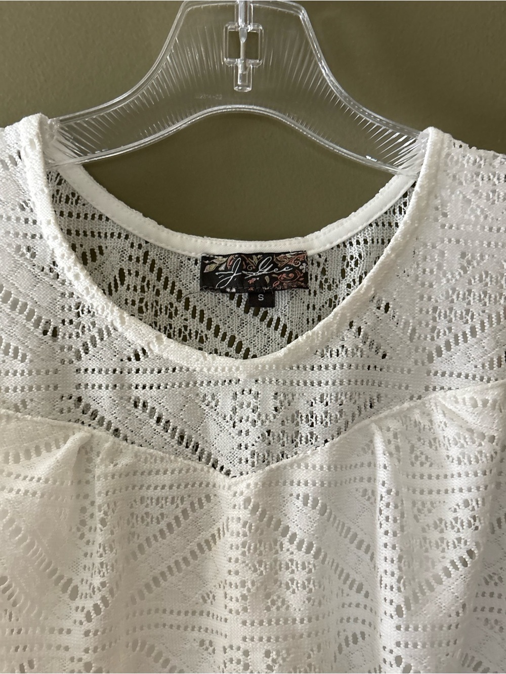 LIKE NEW J GEE WHITE SLEEVELESS LACE DRESS SIZE S - Picture 6 of 12